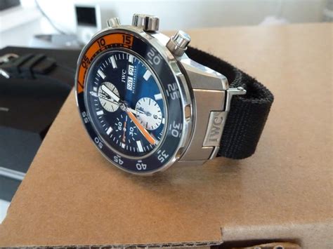 iwc aquatimer vintage strap|IWC aquatimer velcro straps.